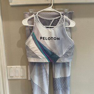 Peloton With Brand Bra and Leggings Set size XL